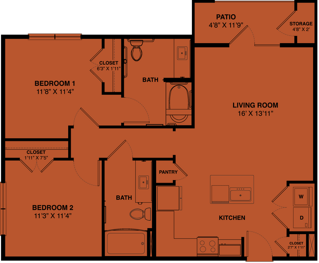 B2 Accessible 5320 floor plan